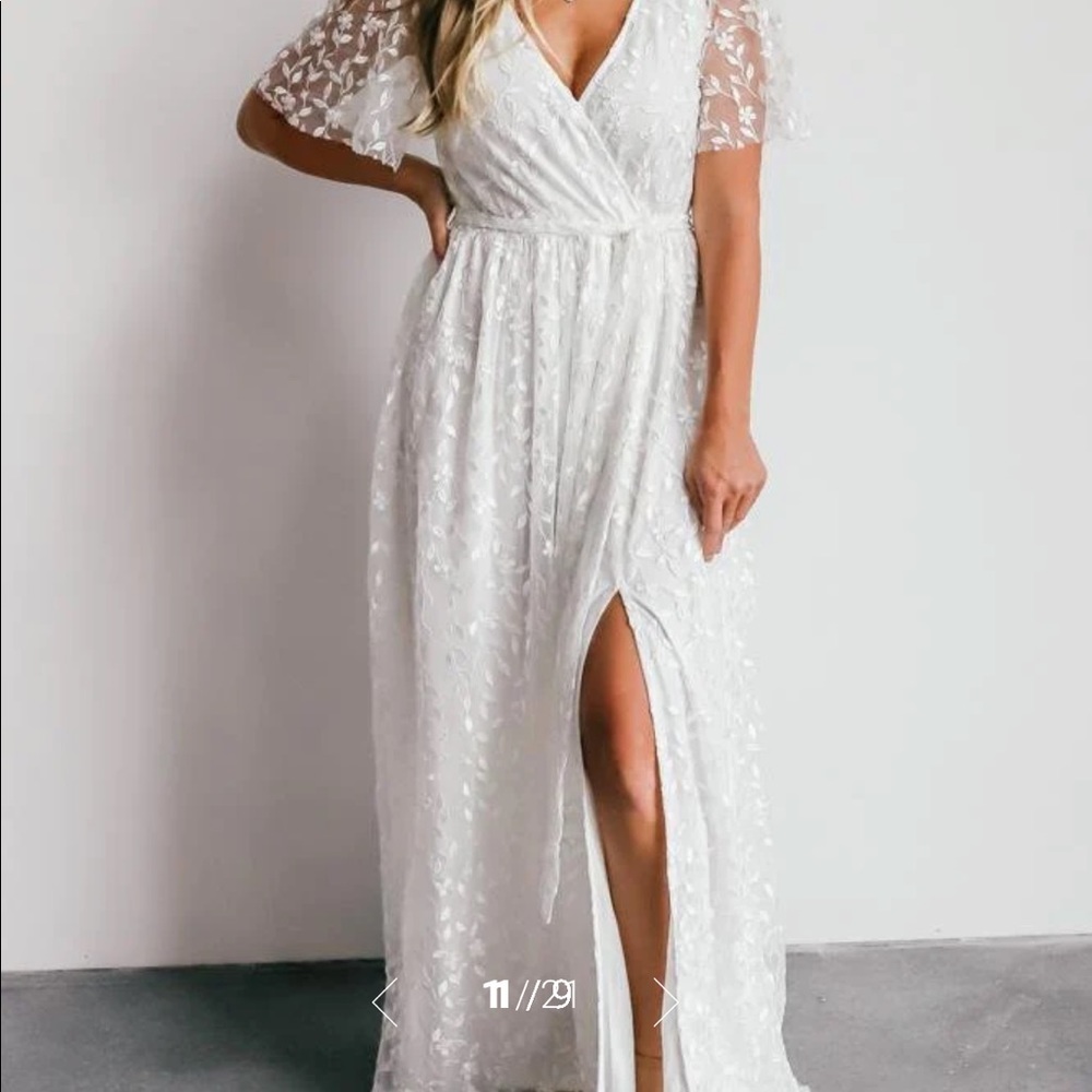 NWT White floral dress (bridal)
